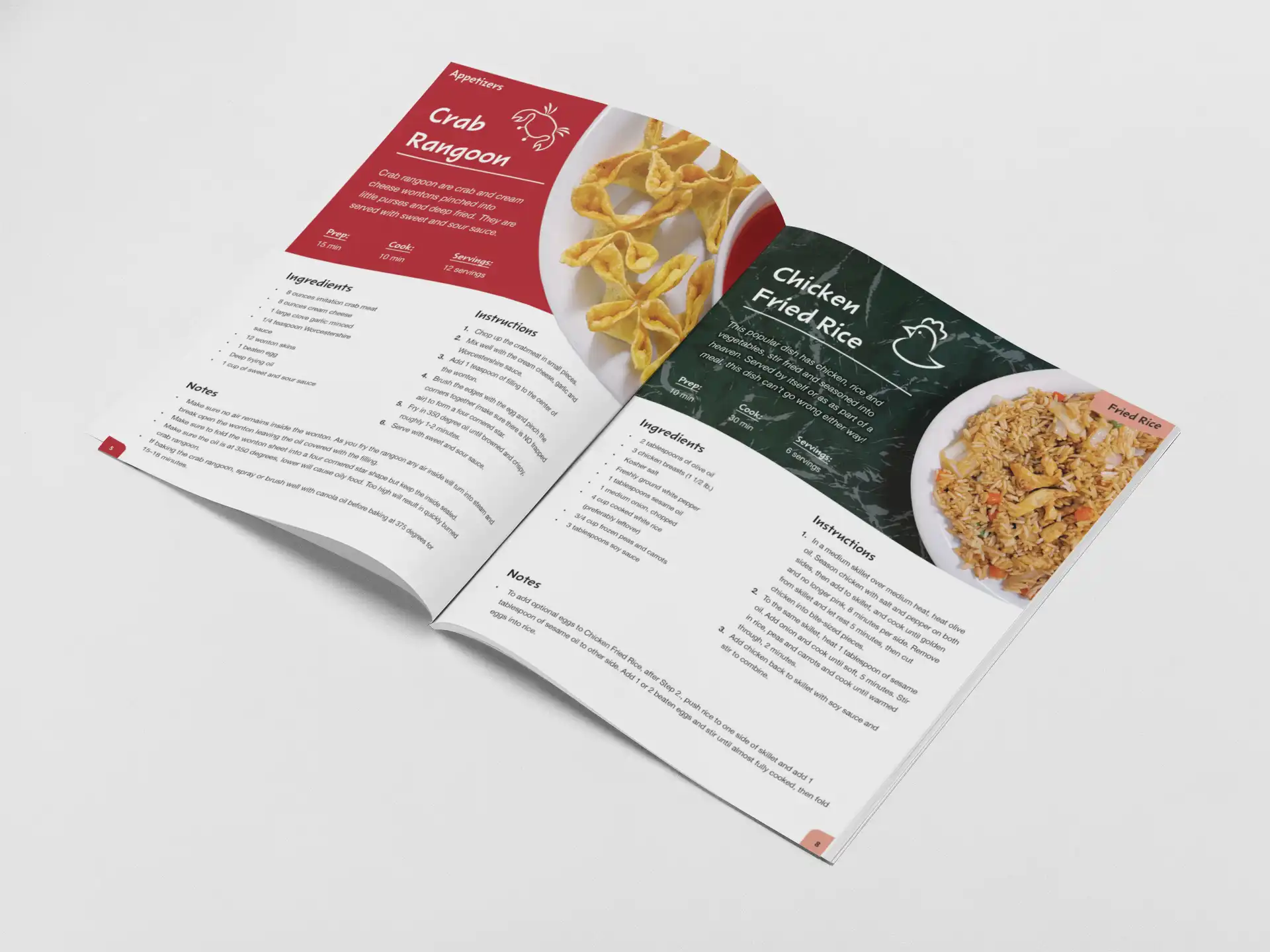 Chinese Cooking book spread 1