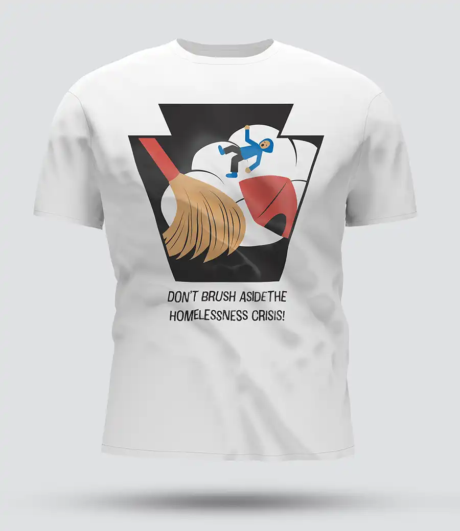 Homelessness campaign t-shirt