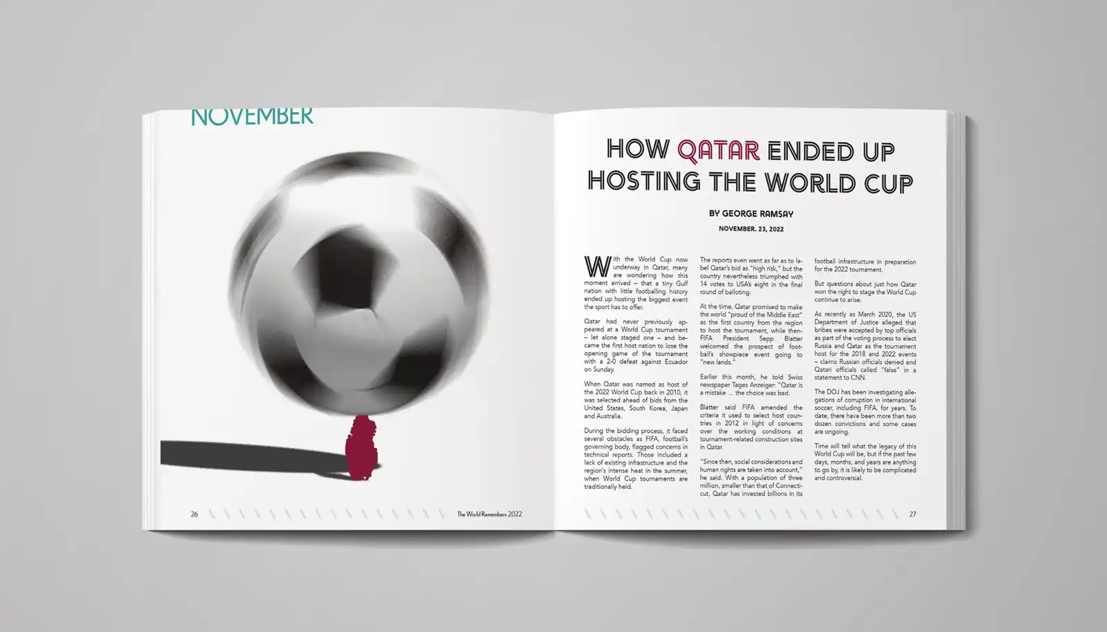 Remembrance book November article