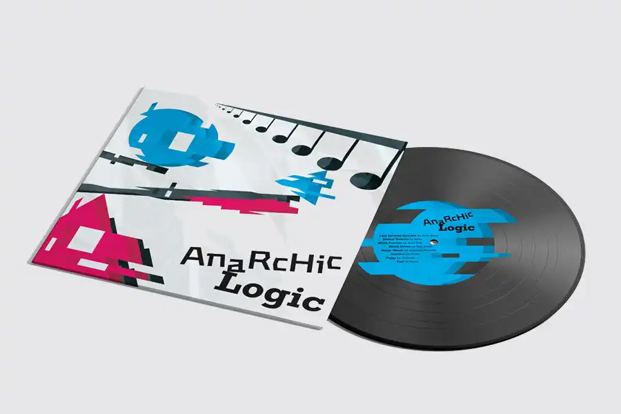 Vinyl front cover and disk